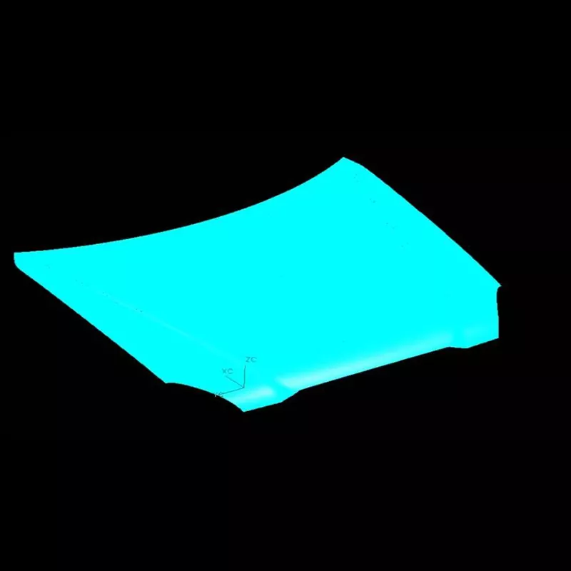 Autode kapoti välispaneeli stantsimisvorm