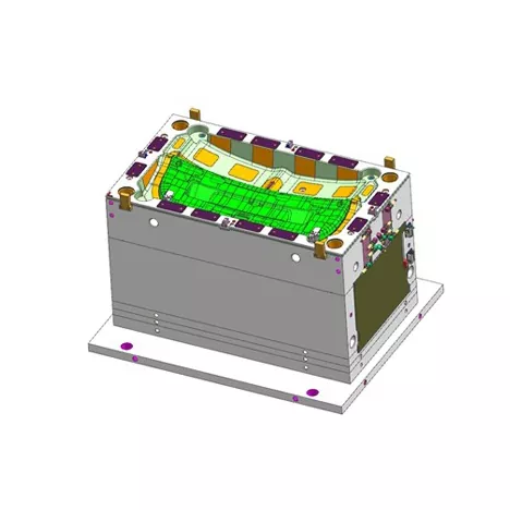 Autode tagumise tagaluugi trimmipaneeli sissepritsevorm