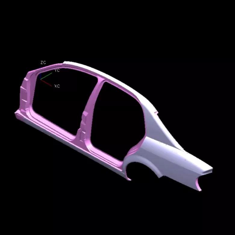 Autode parema külje paneeli tembeldamine