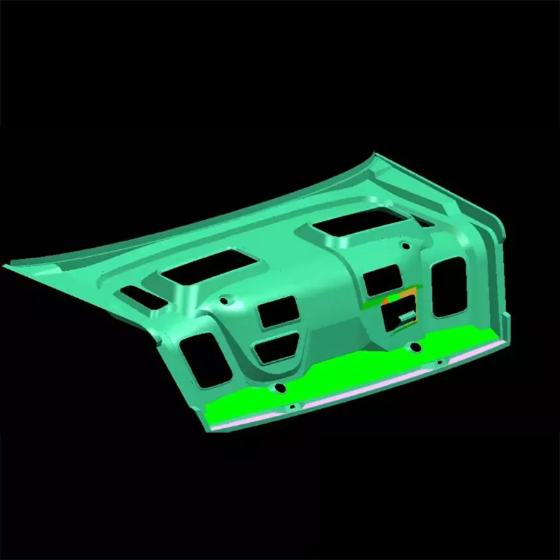 Autode pagasiruumi kaane sisemise paneeli stantsimine